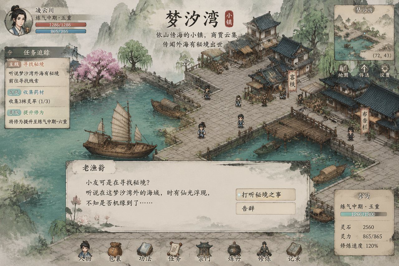 谪仙索欢录 任务推进 场景图 1